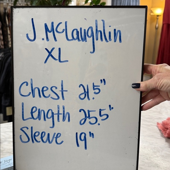 J. McLaughlin Wavesong Catalina Cloth Button Shoulder Boatneck Quarter Sleeve XL - Picture 11 of 14